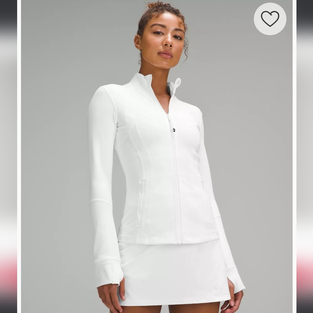 Like new white zip up